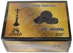 Zahrah Quick Lighting Charcoal 100 Pcs Natural Pack Of 100