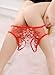 Sexyangels Womens Open Crotch Underwear Thongs Lace G-Strings Sexy Panties, Red Embroidering, One Size
