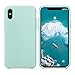 SURPHY Designed for iPhone Xs Case and for iPhone X Case with Microfiber Lining, Thickened Liquid Silicone Phone Case for iPhone X XS 5.8 inches, Mint Green