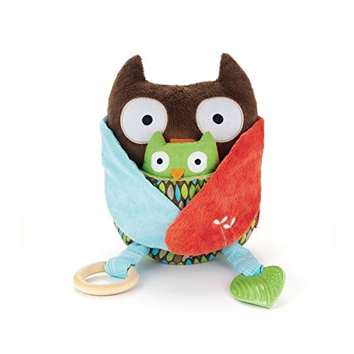 image for Skip Hop Baby Treetop Friends Hug-and-Hide Wise Owl Activity Toy, Mult