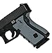Foxx Grips -Gun Grips Compatible for Glock 26, 27, 28, 33, 39 Grey (Grip Enhancement)