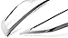 Chrome Head Lights Lamp Molding Trim Covers 2pcs Set for 2012 2013 Hyundai Veloster
