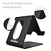 Cell Phone Stand, Ifecco Mobile Phone Holder for Tablet All Android Smartphones, iPhone 7 Plus iPad (Upgrade Black)