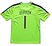 LES TRICOT FCW 2018 Italy Home #1 Gianluigi Buffon Football Futbol Soccer Kids Goalkeeper Jersey Shorts Socks Set Youth Sizes (Neon, 12-13 Years)