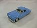 1955 Ford Thunderbird Hard Top In Powder Blue Diecast 1:36 Scale By Kinsmart