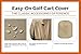 Classic Accessories Fairway Golf Cart Easy-On Cover, Tan, Fits Club Car Precedent, Yamaha Drive & EZ Go