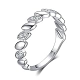 JewelryPalace 0.16ct Cubic Zirconia Band Ring 925 Sterling Silver Size 7