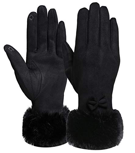 Womens Winter Gloves Touchscreen Texting Warm Lining Cold Weather Gloves
