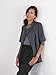 Five Star Chef Apparel 18025 Unisex Short Sleeve Chef Jacket Charcoal L
