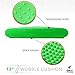Day 1 Fitness Inflatable Wobble Cushion with Pump, 13-Inch, Green