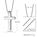 VNOX Womens Mens Stainless Steel Simple Cross Pendant Necklace for Christian Jesus Lord Prayer