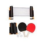 Trademark Innovations Anywhere Table Tennis Set with Paddles and Balls