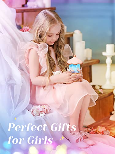 Nachtlicht Kinder,Musik Sternenhimmel Projektor 8 Lied,Galaxy Projector mit Fernbedienung 360°Drehung Timer,Led Nachtlicht Baby 6 Film 12 Farbe für Mädchen Kinderzimmer star projector deko Geschenk