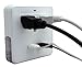 Perfect Life Ideas AC USB Wall Outlet Surge Protector Power Strip Outlet Multiplier Multiport - 2 USB Chargers + 3 Standard Outlets - 2 Pull Out Charging Station Trays to Charge Cellphones Smartphones