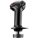 MOZA MA3X Side Stick Flight Simulator Aircraft Joystick, Black | ALPS 8-way Switch, 12 Input Signals