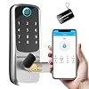 Keyless Entry Door Lock, Wi-Fi Smart Door Lock with Bluetooth, Keypad Deadbolt Lock, Fingerprint Door Lock, Passcode…