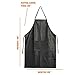K Y KANGYUN Heavy Duty Aprons-Waterproof Apron- Rubber Vinyl Apron Men-Best for Staying Dry When Dishwashing, Lab Work, Butcher, Cleaning Fish, Oil and Stain Proof, Leather Apron (Black)