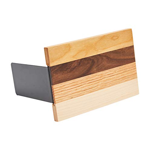 Pandapark Wood Bookends,Nature Coating,Decorative Bookend,6''X4'',1Pair in Pack, (American Dream)
