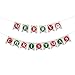 OUNONA Christmas Banner Merry Christmas Bunting Flags for Party Home Decor,Including 15 Pcs