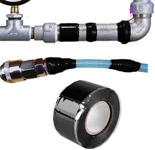 Useful Tools Waterproof Silicone Performance Repair Tape Bonding Rescue Self Fusing Hose Black Garden Water Pipe Connector