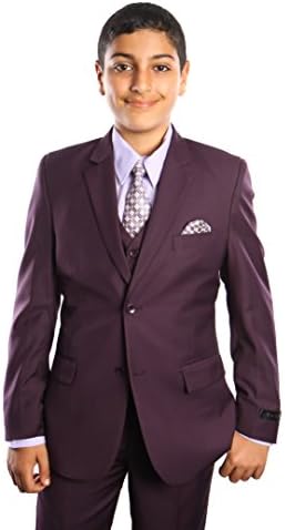 Boy 5 Piece Suit (04, Plum)