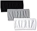 Pink House Big Girls' 3 Piece Seamless Bandeau, White/Black/Grey, 7-16