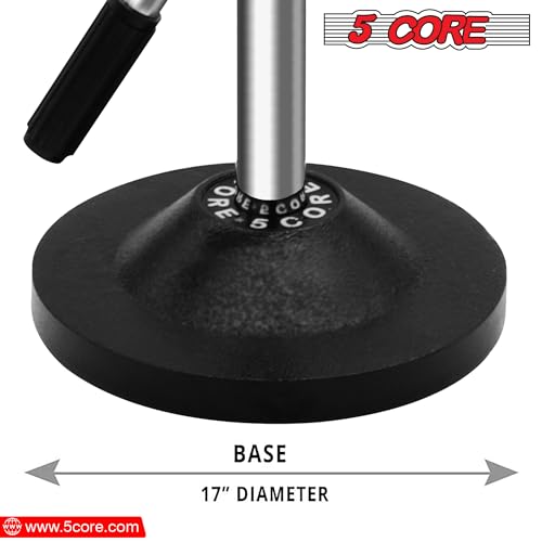 5 Core Desk Microphone Stand • Height and Angle