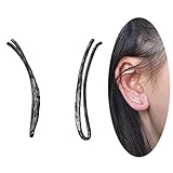 Ear Climber Crawler Cuff Earrings - 925 Sterling Silver Plated with 18K Black Gold