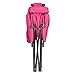 Lucky Bums Moon Camp Adult Indoor Outdoor Comfort Lightweight Durable Chair with Carrying Case, Pink, Large