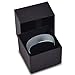 Charming Jewelers Tungsten Wedding Band Ring 6mm for Men Women Comfort Fit Blue Round Domed Brushed Size 9.5