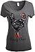 Ann Arbor T-shirt Co. Classy Chick | Funny, Cute Chicken Hen Humor Chiken V-Neck T-Shirt for Women - Grey/Retro Heather Grey, Medium