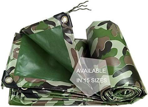 Camouflage Tarps Heavy Duty Waterproof, UV Resistant, Multi-Purpose Tarp 16 Mil Thick Polyester With Tent Shelter Camping Tarpaulin, Rustproof Grommets And Reinforced Edges (Size : 2X1.5m)