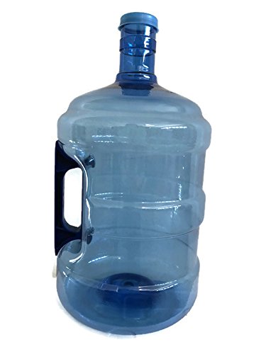 AquaNation - 3 Gallon BPA FREE FDA Approved Food Grade PET Plastic Reusable Water Bottle Container Jug Canteen Container with Easy Grip Handle (Made in USA)