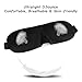 WENFENG Sleep Mask, 3D Contoured, Comfortable and Adjustable Eye Masks, Perfect for Sleeping, Travel, Shift Work, Naps, Night Blindfold Eyeshade for Men Women, 3 Pack (Black & Blue & Purple)