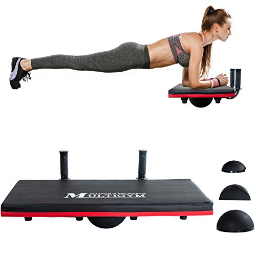 JX FITNESS 4in1 Balance Board Core Trainer, Balancing Plank Board