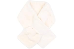 surell Children's Faux Fur Pull-Through Scarf - Kid's Fuzzy Stylish Neckwear Scarves