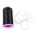 SEIKEA Strong Thick Polyester Embroidery Thread Bonded Nylon Heavy Duty, Weave Hair, Sewing Wig, Leather Canvas Hard Craft 420D/3