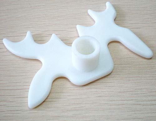 Isali New 1pcs White Bridge Moose Rest Plastic Head Pool Snooker Table Cue Billiard Stick 89