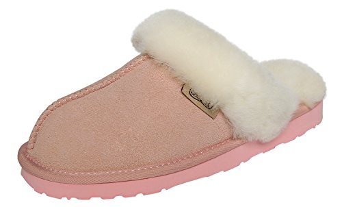 Slpr women s sheepskin fernie slipper, pink, 9 m us