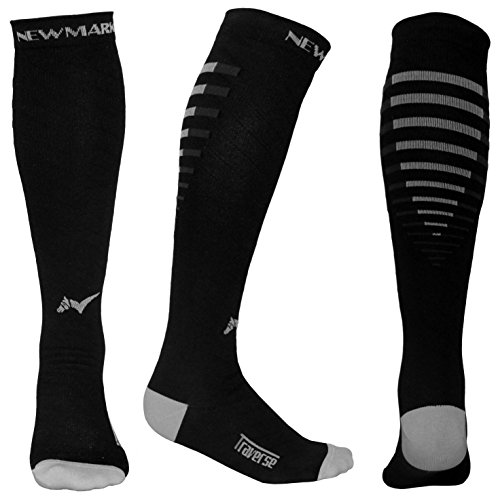 NEWMARK Compression Socks for Men & Women, Best Graduated Stockings for Runners, Nurses, Pregnancy, Plantar Fasciitis, Shin Splints, Hiking, Cycling, Walking, Athletic, Travel, Recovery