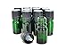 ljdeals 5ml Green Essential Oil Bottle with Euro Dropper Black Cap Glass Bottles Pack of 12