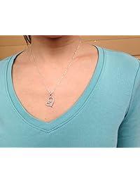 Collar de plata de ley 925 con forma de corazón para madre e hija, collares para mujeres, mejores ideas de regalo de cumpleaños, colgante para madre