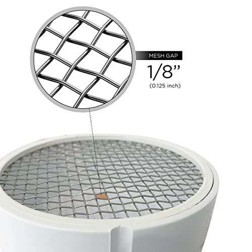 PVC Termination Cap Mesh Screen Vent Cover, Furnace & Roof Vent Cap