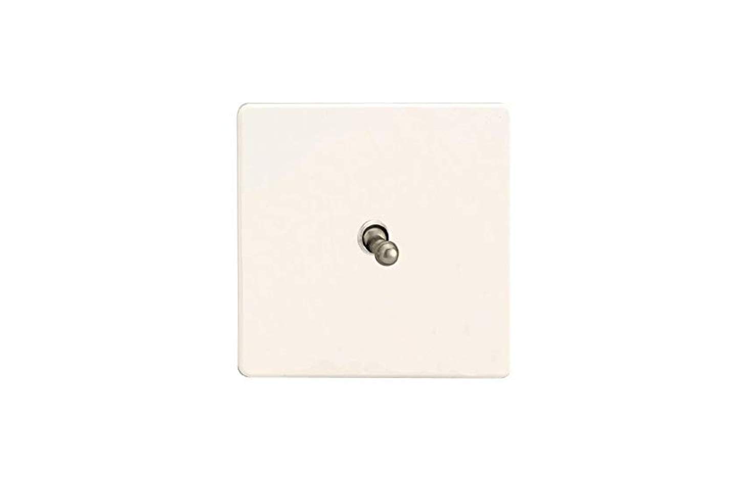 Varilight - 1G 1 or 2W 10A Classic Toggle Switch Dimension Screwless Premium White - XDQT1S