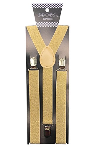 image for Consumable Depot CD Gold Suspender with Matching Metalic, Champagne, S