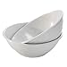 Nordic Ware Microwave Everyday Bowls Set of 2 (White - 2 Pack - 4 Total)