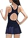 Women's One Piece Swimming Suit Slimming Bathing Suit Tummy Control Swim Dress