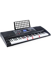 Joy 61-Key Lighted Key Touch Sensitive Electronic Piano Keys Keyboard