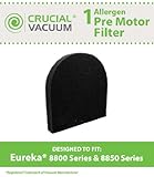 Eureka PMF1 (PMF-1) Allergen Pre-motor Filter for Eureka Models 8800, 8500 Series Upright Vacuums; Compare To Eureka PMF-1 Filter Part # 77583-333N, 77583; Designed & Engineered By Crucial Vacuum