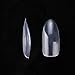 Makartt Oval Nails Tips Perfect Length Clear Full Cover Acrylic False Nails 10 Sizes 500pcs For Nail Salons and DIY Nail Art A-04